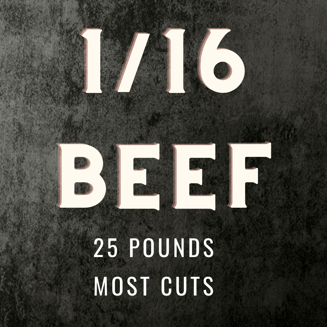 PRESALE: 1/16 Beef Bundle - 25 lbs (Cuts + Ground)